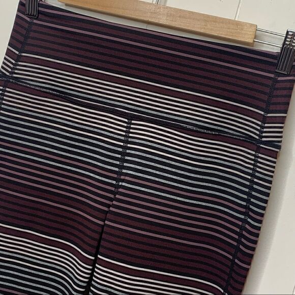 ATHLETA Chaturanga Expanse Stripe Colorblock High Rise Tight Yoga Small - Picture 5 of 9